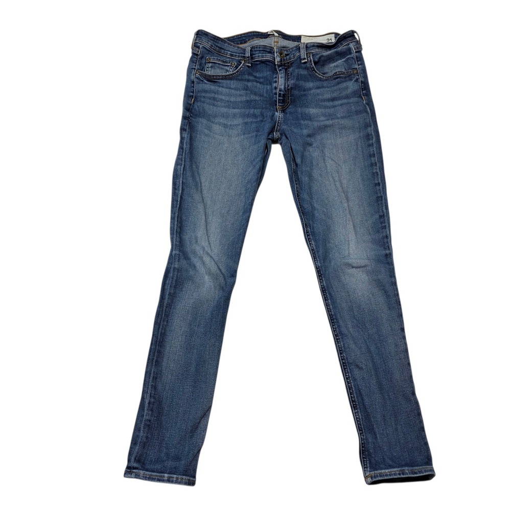 Rag & Bone Cate Mid-Rise‎ Skinny Jeans Women 31 Blue Valley Line WDD20P2650K5VL